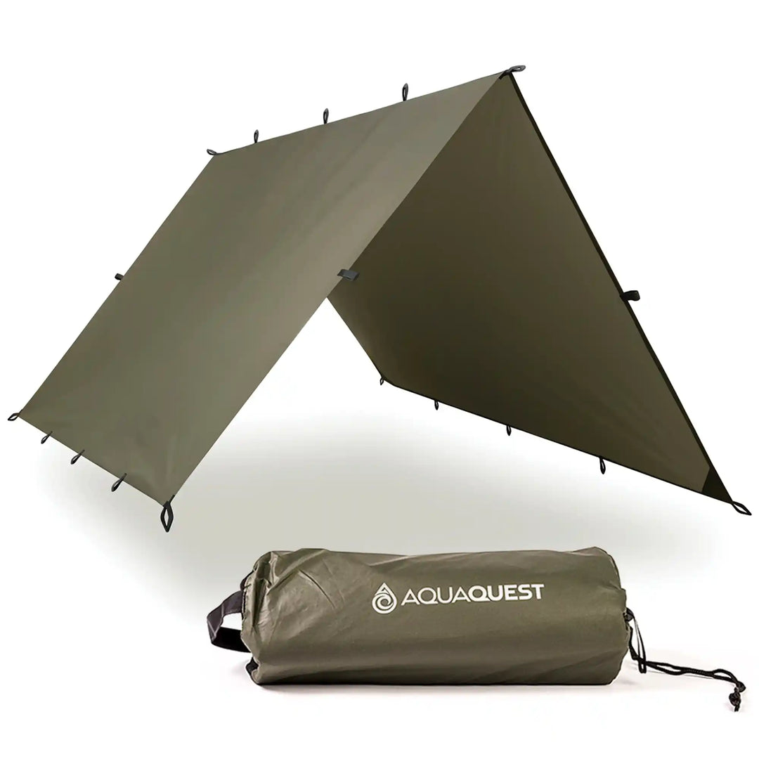 Safari Lightweight Tarp Camping Tarp   AquaQuest Waterproof