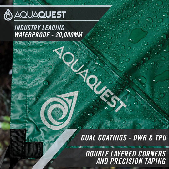 Defender Heavy-Duty Tarp Camping Tarp   AquaQuest Waterproof