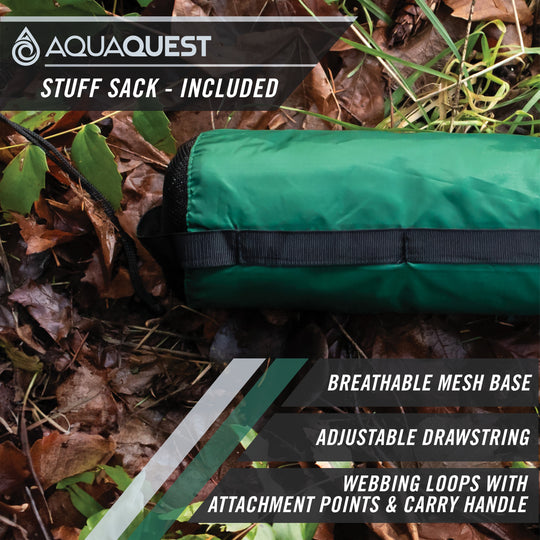 Defender Heavy-Duty Tarp Camping Tarp AquaQuest Waterproof