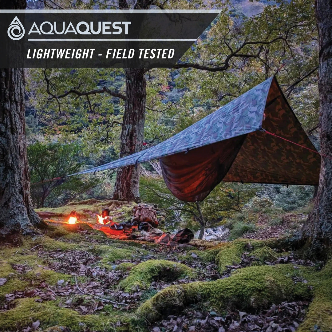 Safari Lightweight Tarp Camping Tarp   AquaQuest Waterproof