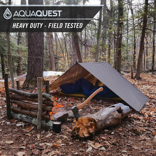 Defender Heavy-Duty Tarp Camping Tarp   AquaQuest Waterproof