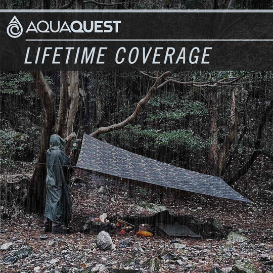 Defender Heavy-Duty Tarp Camping Tarp AquaQuest Waterproof