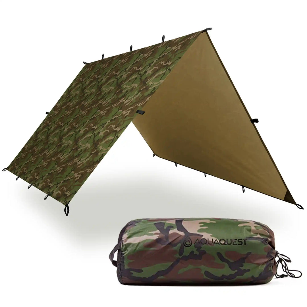 Safari Lightweight Tarp Camping Tarp   AquaQuest Waterproof